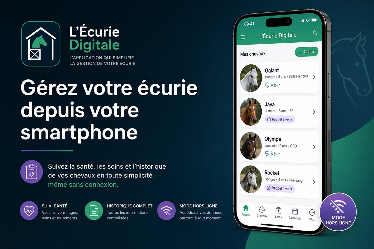 L'Écurie Digitale — application de gestion d'écurie